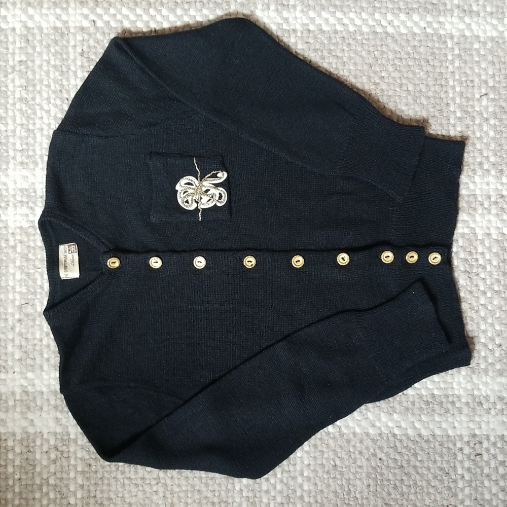 Vintage 60s Cartigan Embroidered Pocket The Sportswear Shop Aldens